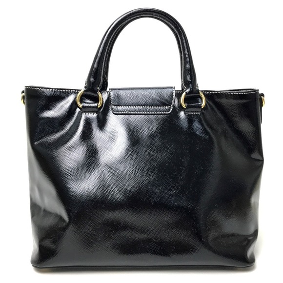 Prada Saffiano Vernice Handbag Patent Black - Picture 2 of 7